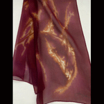 Fushia silk chiffon scarf